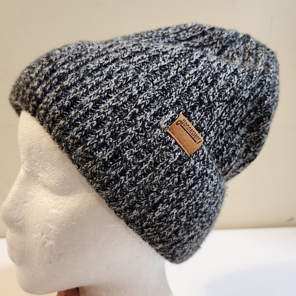 HONNERSERRY Unisex Gray Beanie Winter Hat OS